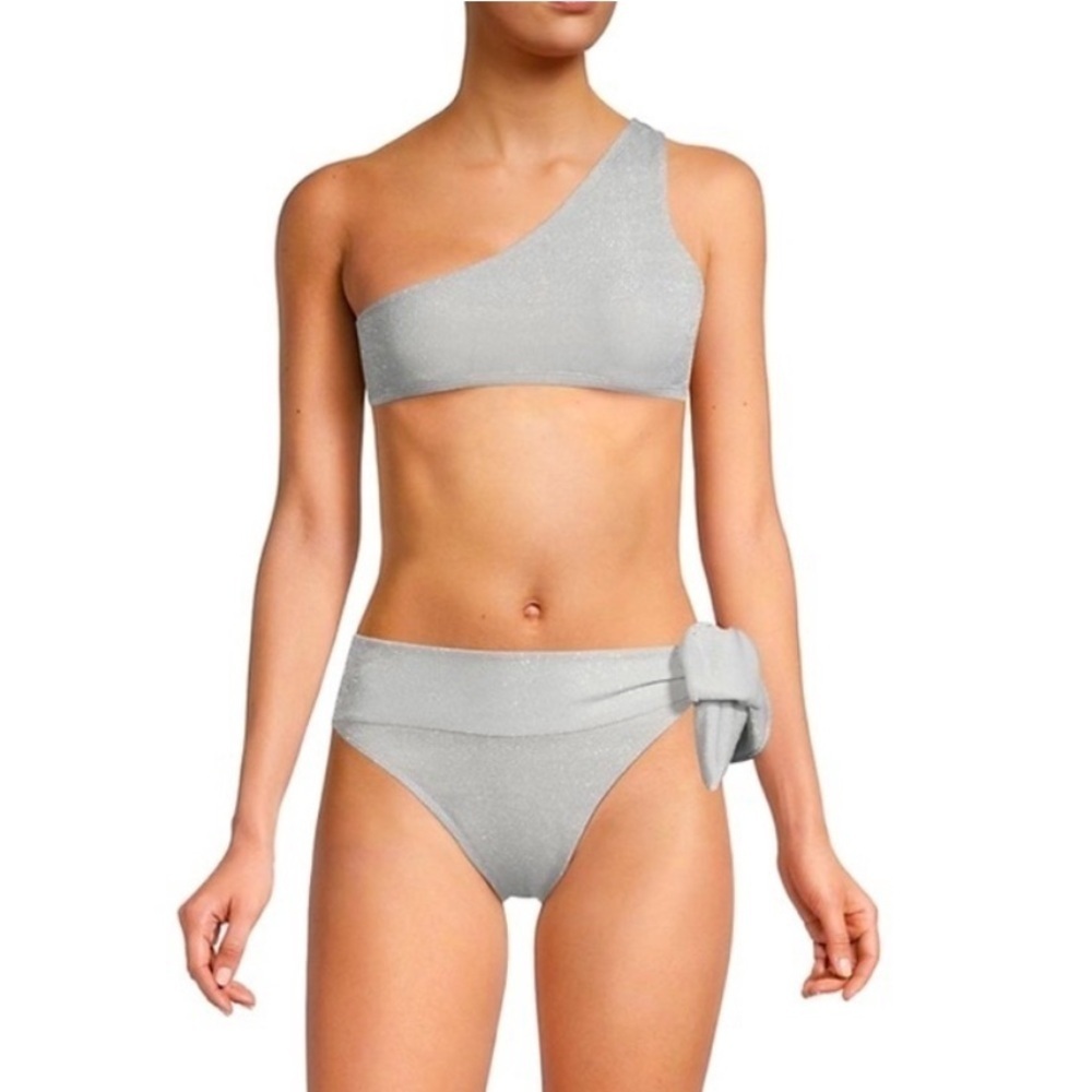 NWT Ramy Brook Nova Bikini Silver
